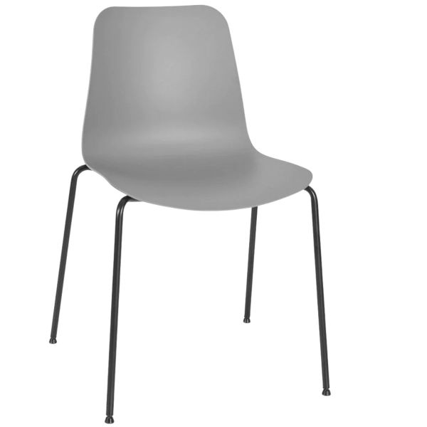 Time Four Leg Side Chair (Grey/Black)