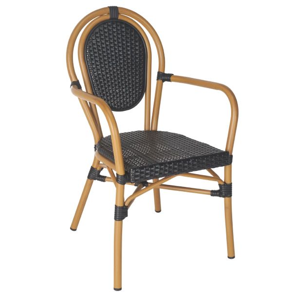 Marseille Arm Chair (Black)