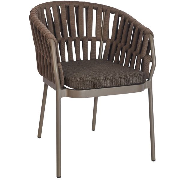 St Tropez Arm Chair (Brown)