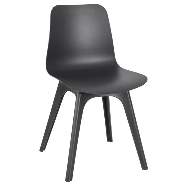 Time Arch Side Chair (Black/Black)