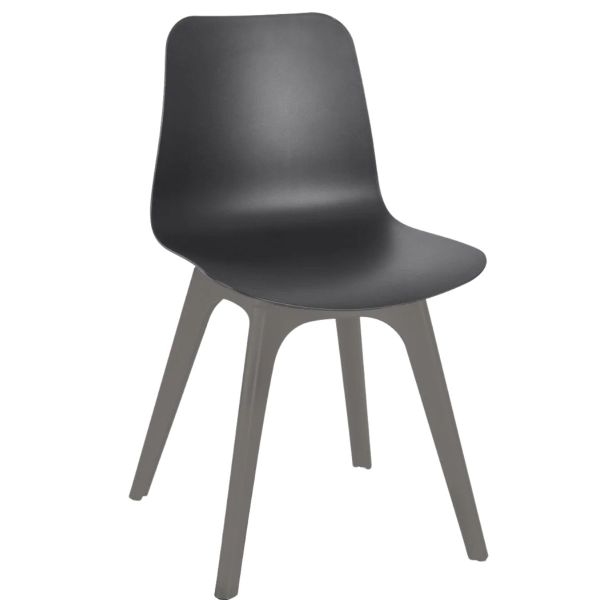 Time Arch Side Chair (Black/Grey)