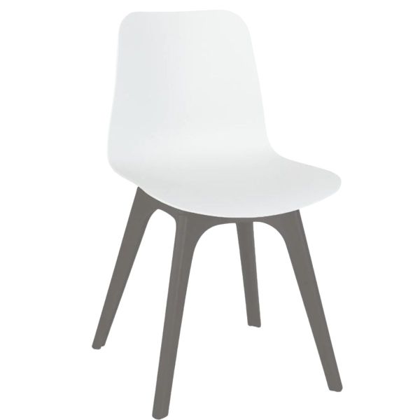 Time Arch Side Chair (White/Grey)