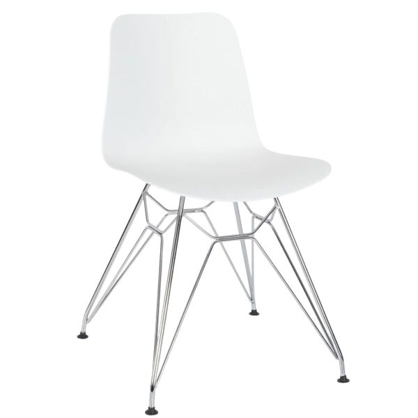 Time Metal Web Frame (White/Chrome)
