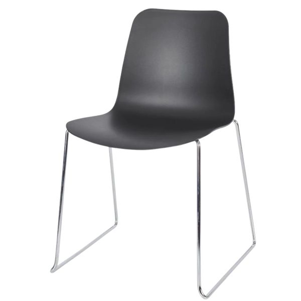 Time Skid Frame Side Chair (Chrome Frame)