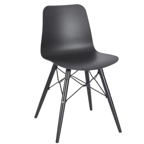 Time Web Frame Side Chair (Black/Black)