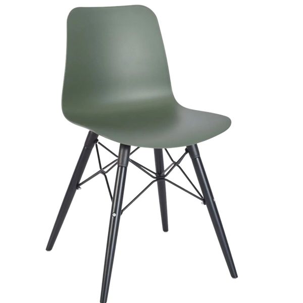 Time Web Frame Side Chair (Green/Black)
