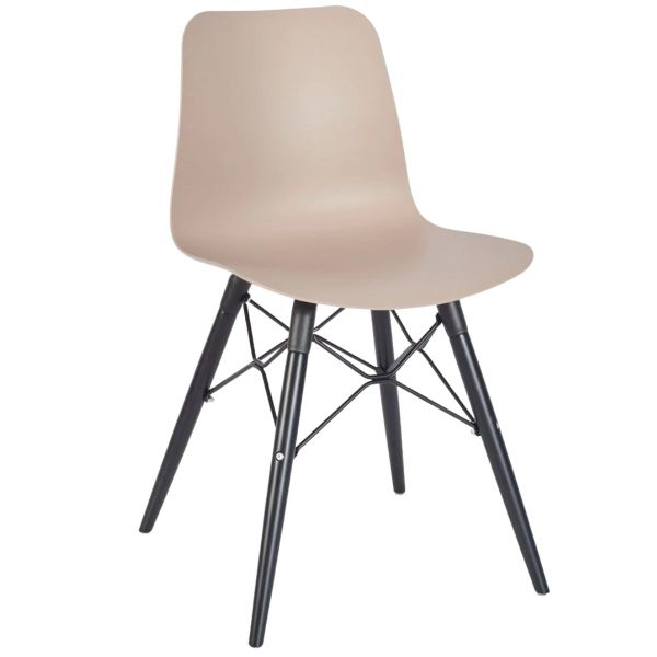 Time Web Frame Side Chair (Taupe/Black)