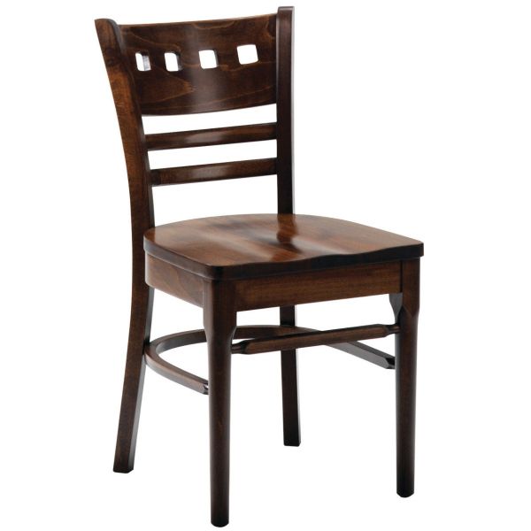 Baltimore Solid Seat Square Hole Side Chair