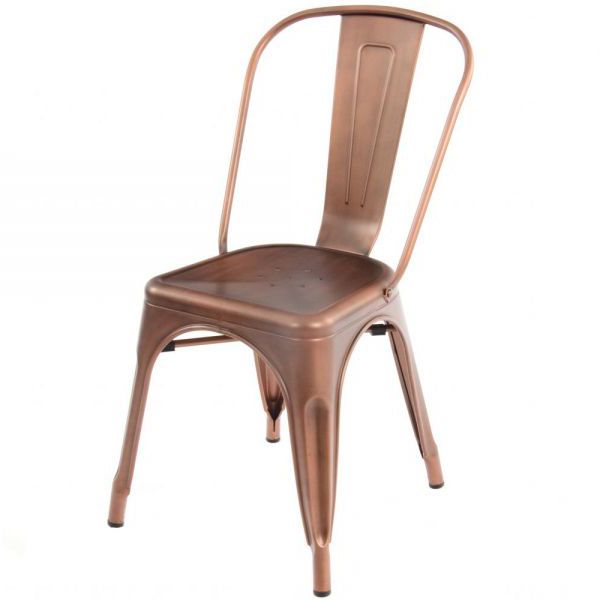 Bistro Wooden Seat Side Chair