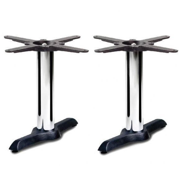 Durham Refectory CT Coffee Height Table Base (Chrome)