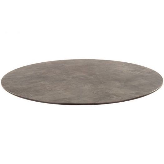 Compact Laminate Round Table Top - 700mm Diameter (Cement)