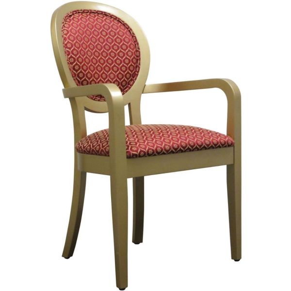 King Louis Open Arm Carver Chair