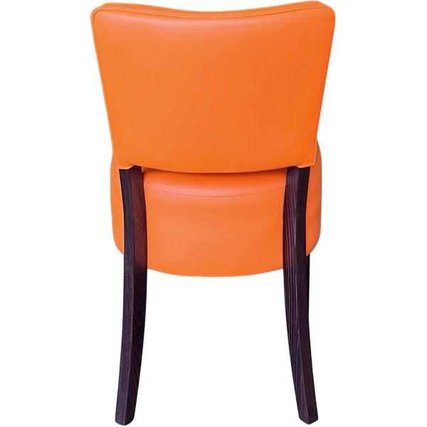Memphis Standard Side Chair (Vena Orange / Walnut)