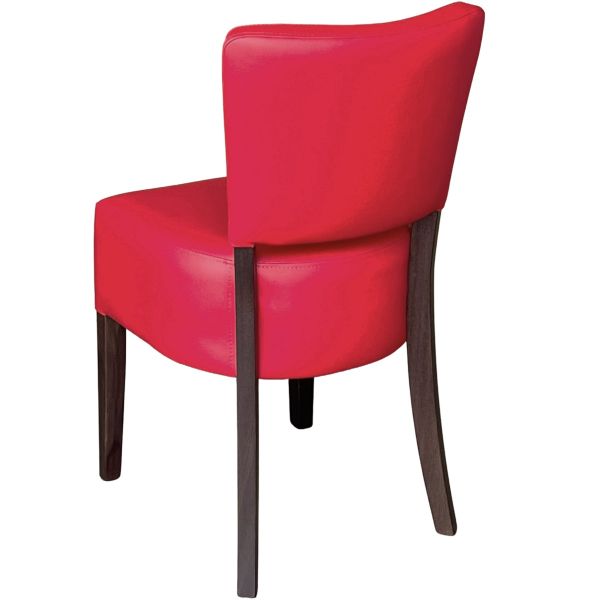 Memphis Standard Side Chair (Vena Red / Walnut)