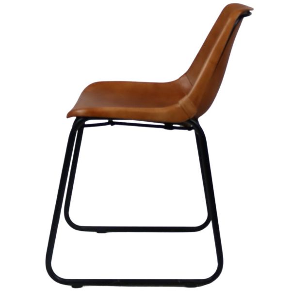 Patriot Skid Frame Side Chair (Tan)