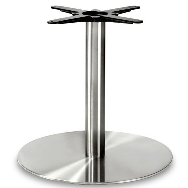 Profile Round Large RT SS Table Base Lounge Height