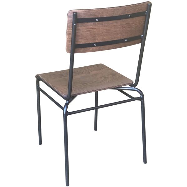 School House Solid Seat Stacking Side Chair
