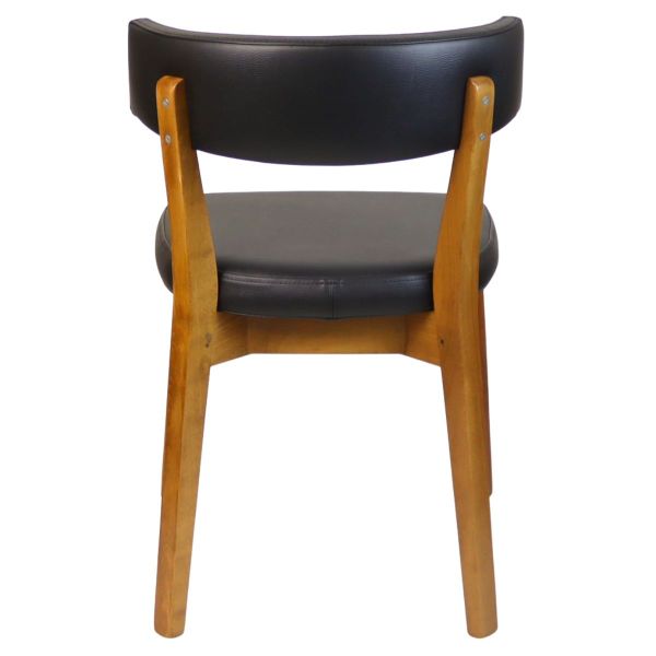 Soren Side Chair (Black / Dark Oak)