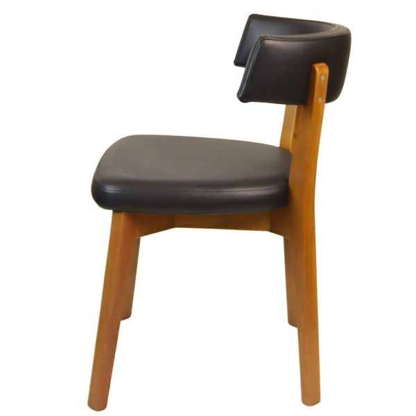 Soren Side Chair (Black / Dark Oak)