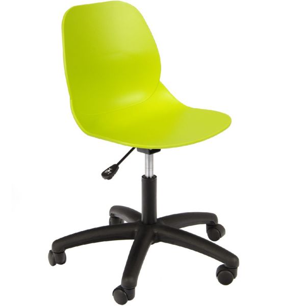 Space Swivel Side Chair ( Lime / Black Base)