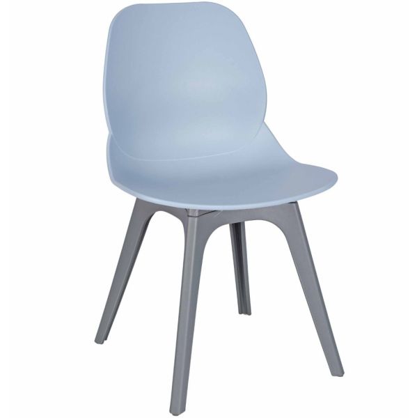 Space Arch Frame Side Chair (Eco Light Blue)