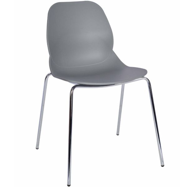 Space ECO Four Metal Leg Stacking Side Chair