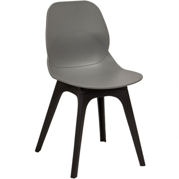 Space Arch Frame Side Chair (Grey/ Black Base)