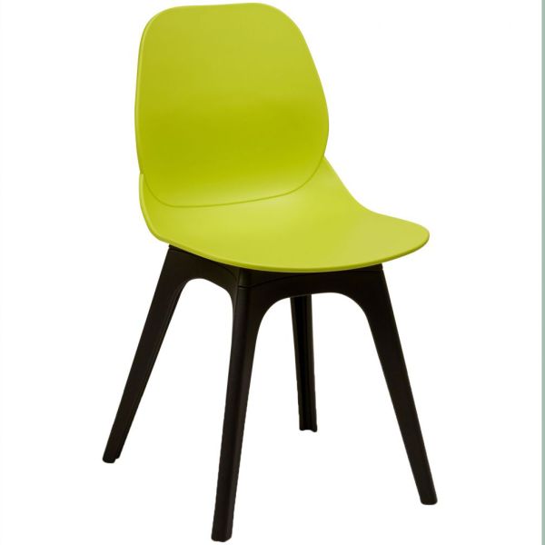 Space Arch Frame Side Chair (Lime/ Black Base)
