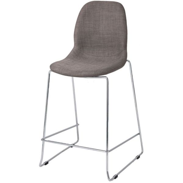 Space Skid Frame UPH High Chair (Grey / Chrome)