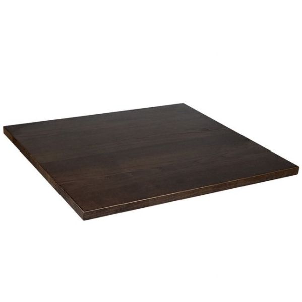 Square Solid Ash Table Top - 800mm x 800mm (Walnut)