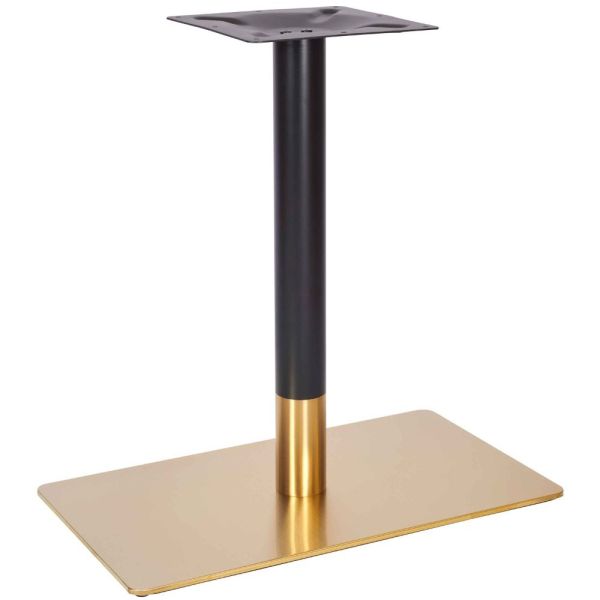 Zeus Rectangle Dining Height Table Base (Brass / Black)