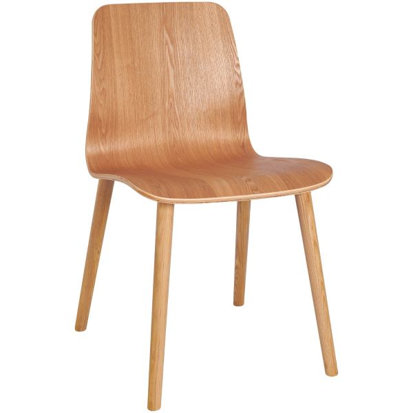 Copenhagen Four Wood Leg Side Chair (Clear Laquer)