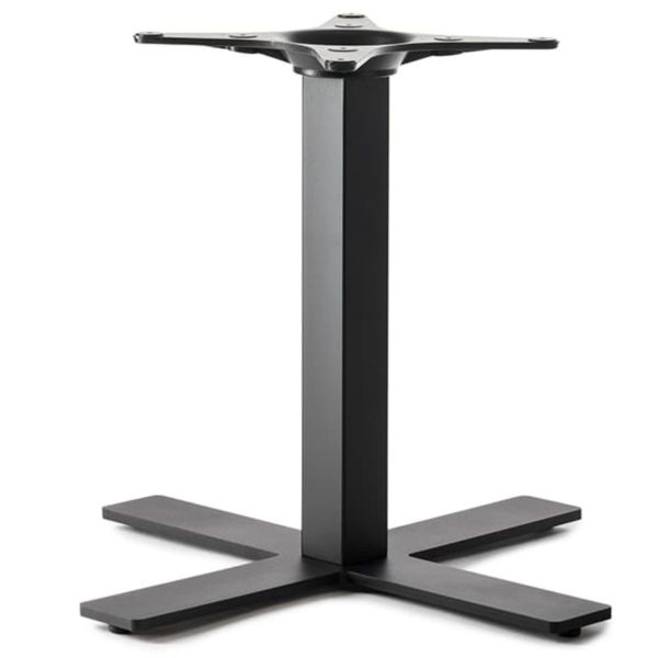 Flag Cross Square Pedestal Table Base