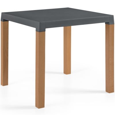 Diva Wood Dining Table (Anthracite)