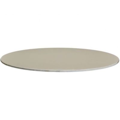 Compact Laminate Round Table Top - 700mm Diameter (Taupe)