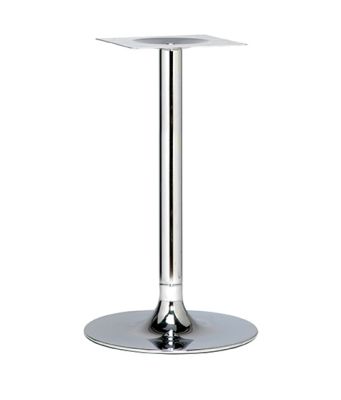 Trumpet Small Dining Height Table Base (Chrome)