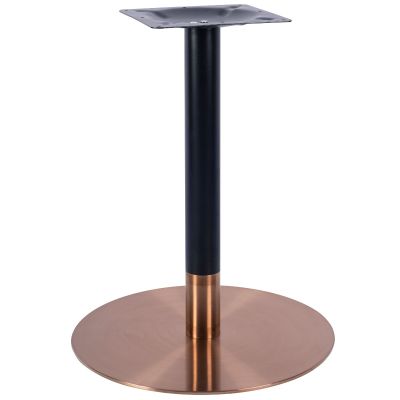 Zeus Round Large Dining Height Table Base (Rose Gold / Black)