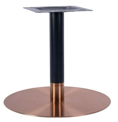 Zeus Round Large Coffee Height Table Base (Rose Gold / Black)