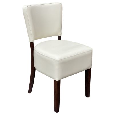 Memphis Standard Side Chair (Vena Ivory / Walnut)