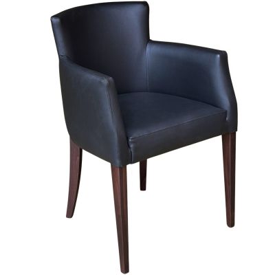 Omega Carver Chair (Vena Black / Walnut)