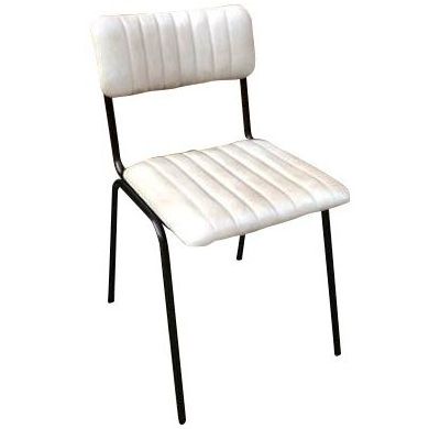 Rib Side Chair (Alabaster / Black)