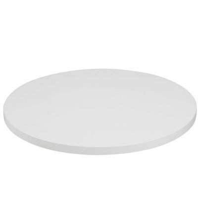 Mono Laminate Round Table Top - 600mm Diameter (White)
