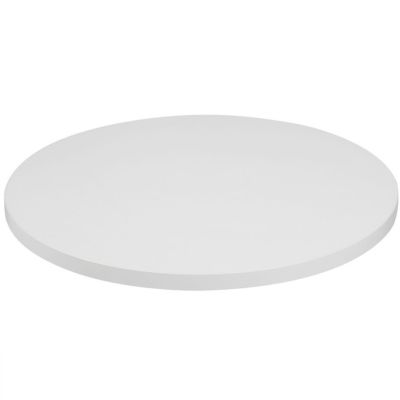 Mono Laminate Round Table Top - 800mm Diameter (White)