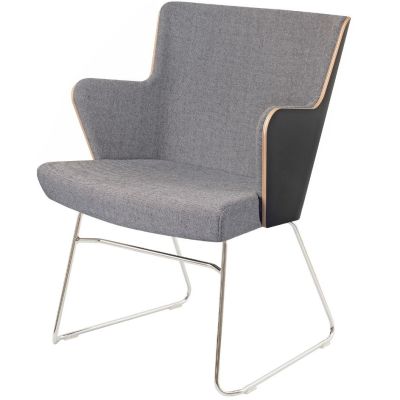 Skapa Semi UPH Skid Base Carver Chair (Chrome)