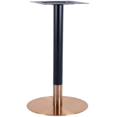 Zeus Round Small Dining Height Table Base (Rose Gold / Black)
