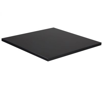 Mono Laminate Square Table Top - 600mm x 600mm (Black)