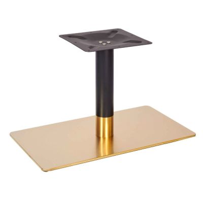 Zeus Rectangle Coffee Height Table Base (Brass / Black)