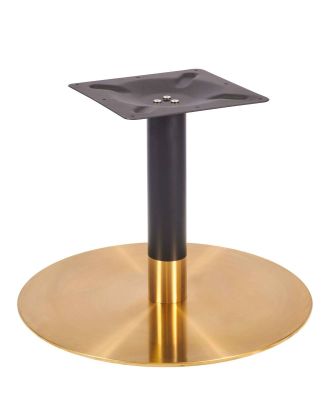 Zeus Round Large Coffee Height Table Base (Brass / Black)