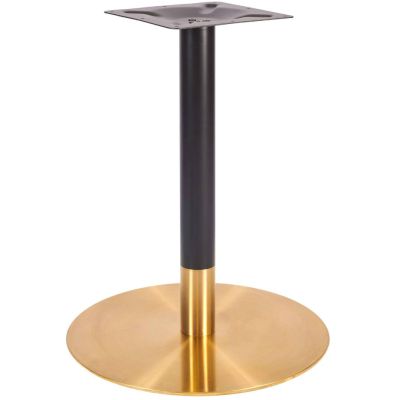 Zeus Round Large Table Base (Brass / Black)