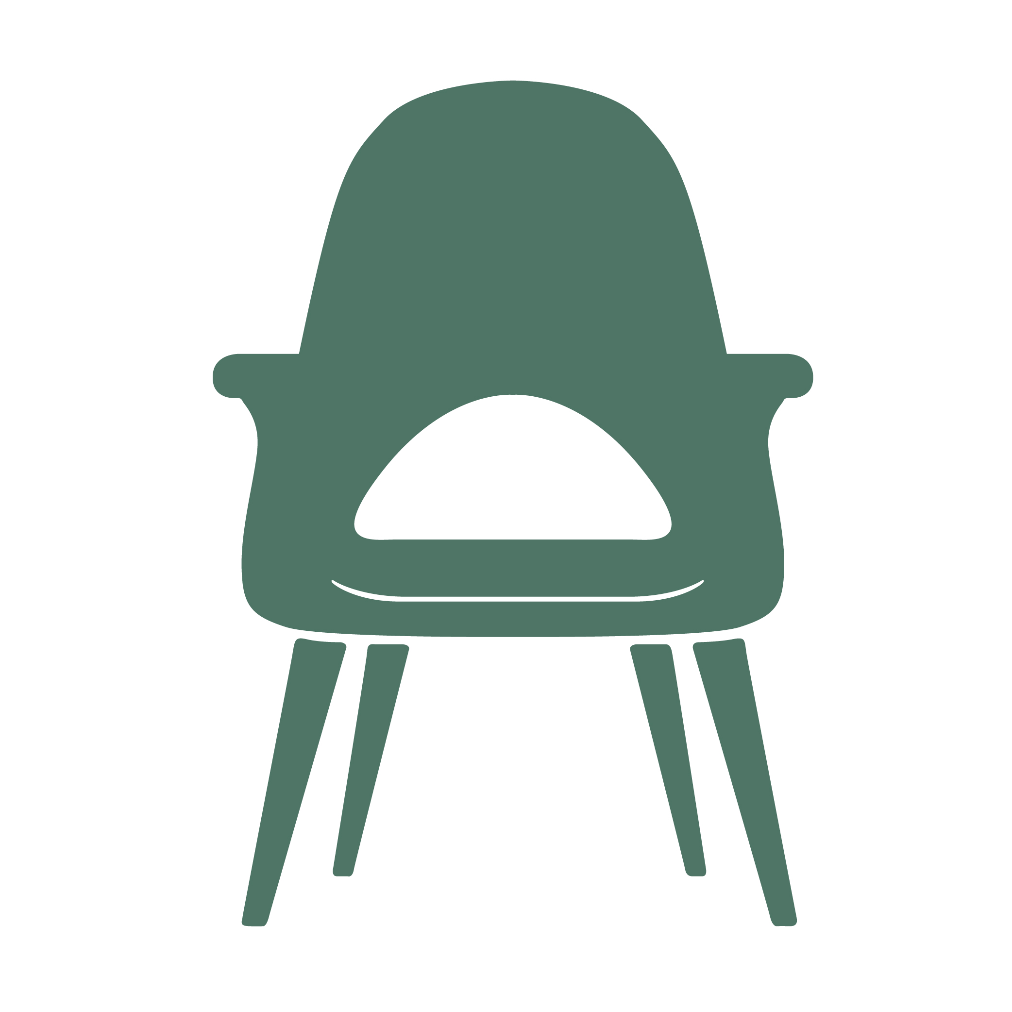 Bentwood Palm Hessian Side Chair (Light Walnut/Rattan)